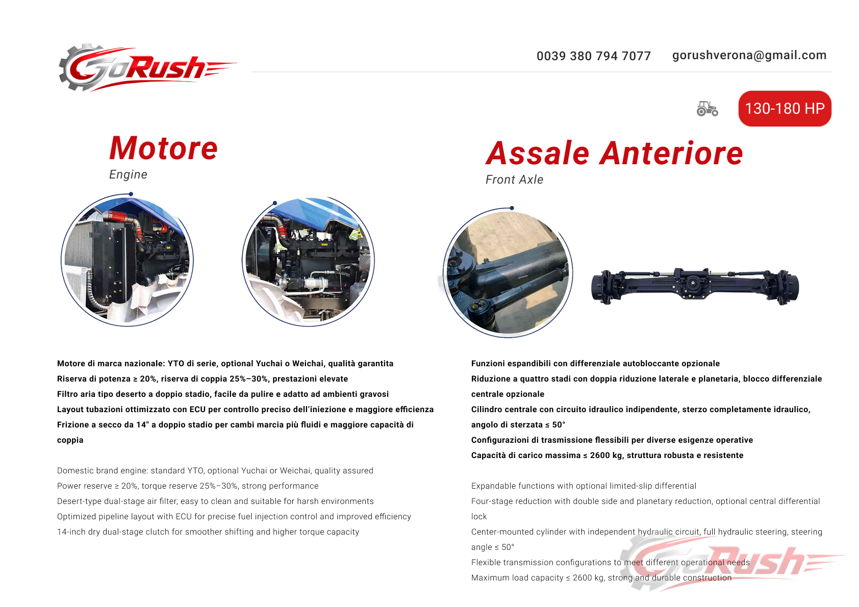 Trattore 130-180 HP 2